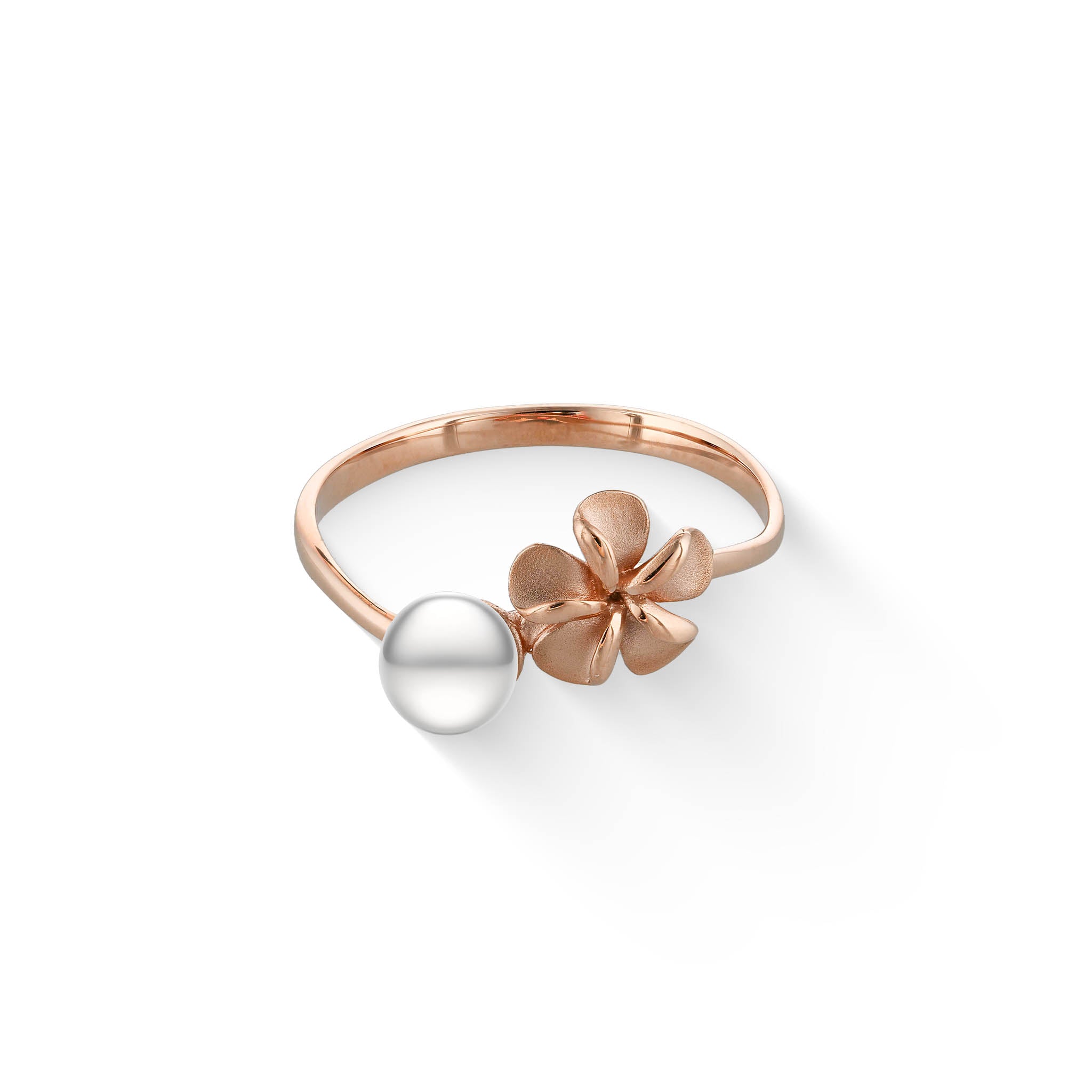 Gold sale plumeria ring