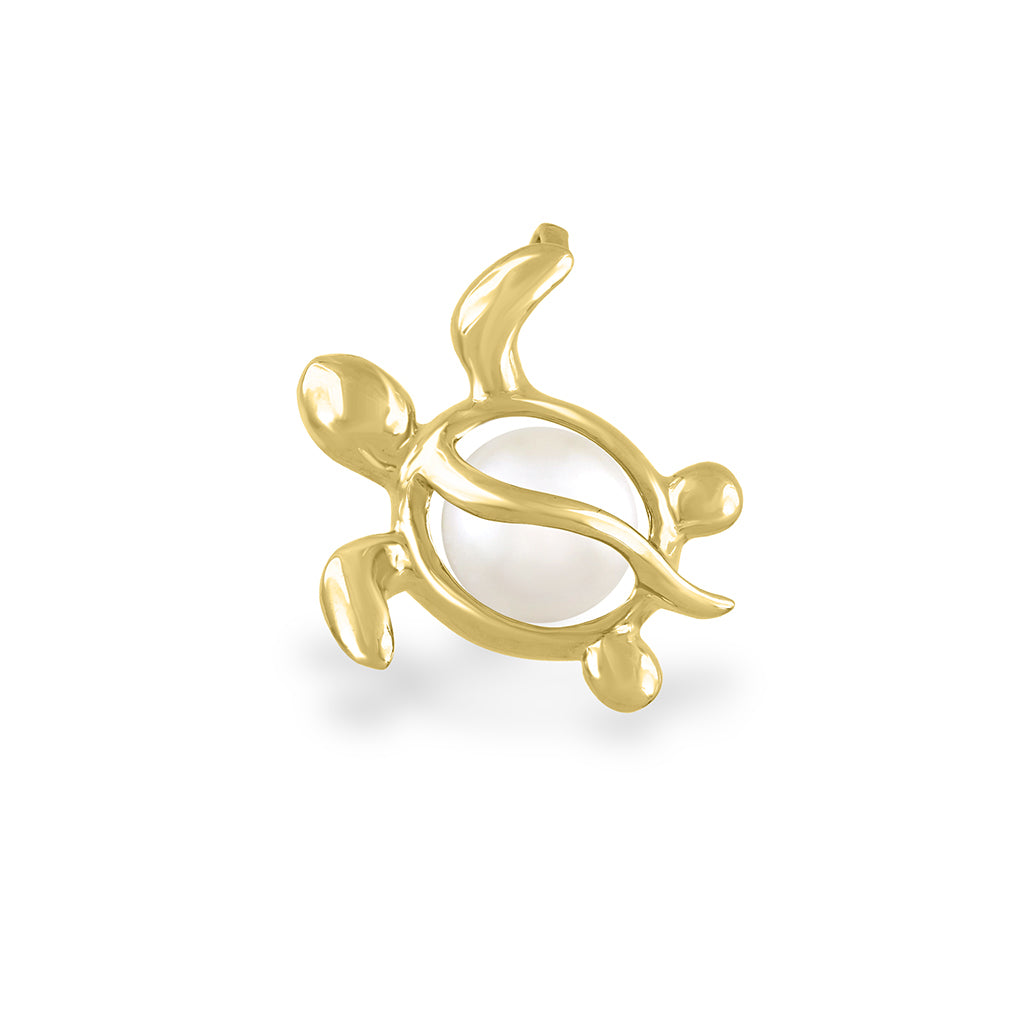 00900 - 14K Yellow Gold - Honu Cage Pendant